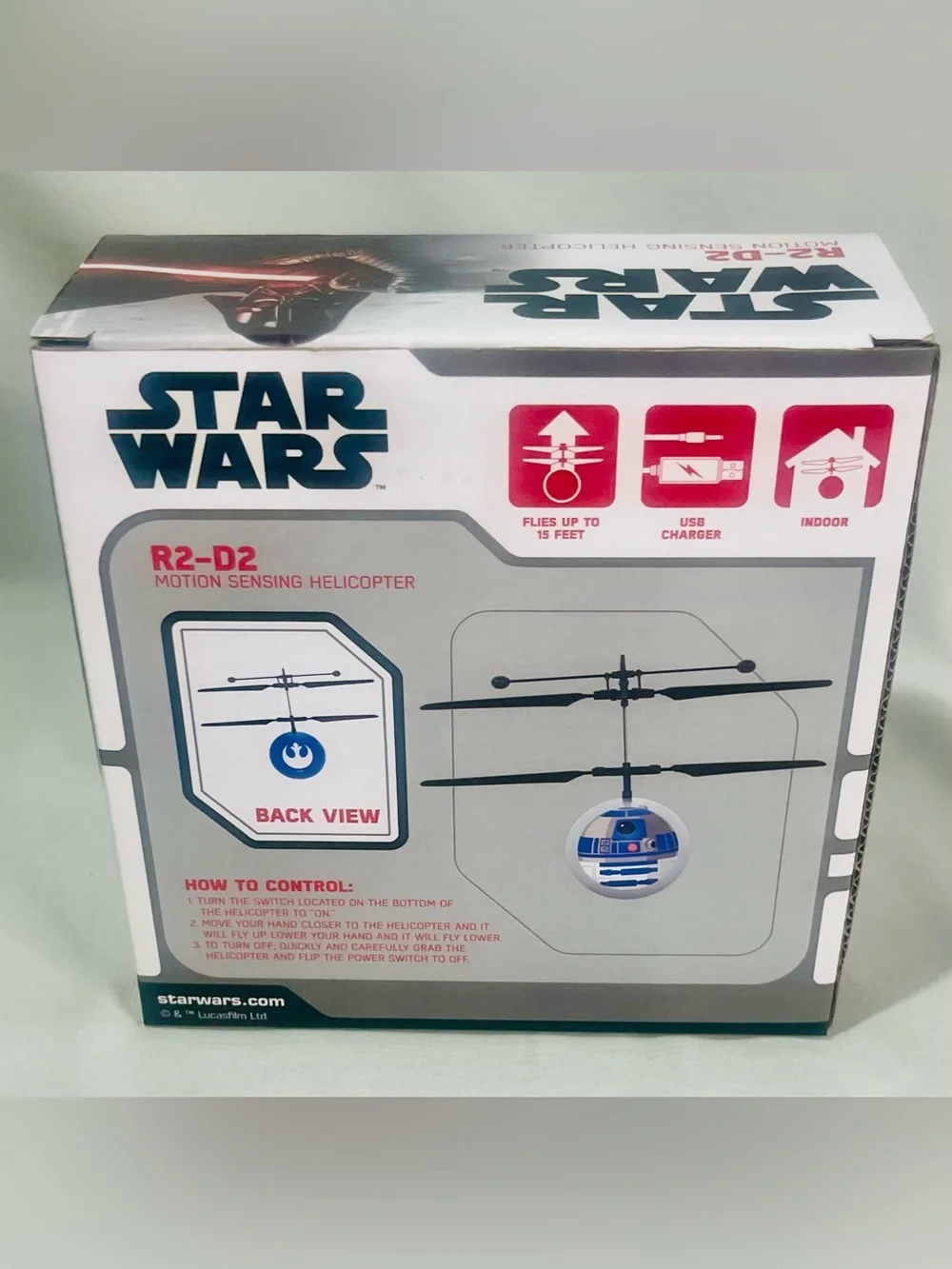 Star Wars R2-D2 Motion Sensing Helicopter - Blue & White